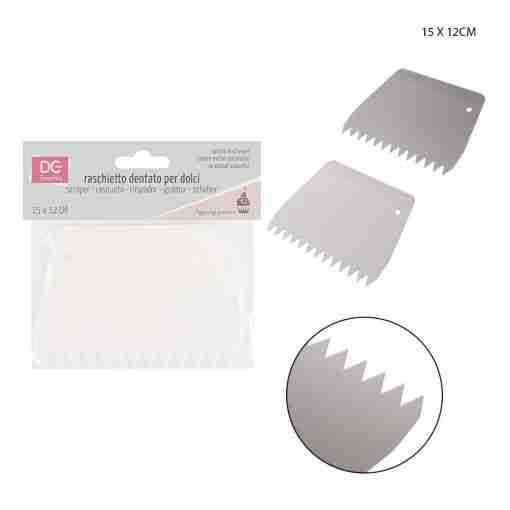 Dc Casa Raschietto Dolci Plast. Dentato 15x12cm