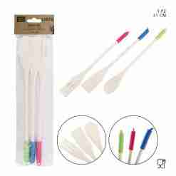Dc Casa Mestolame Legno Bianco 31cm 3pz