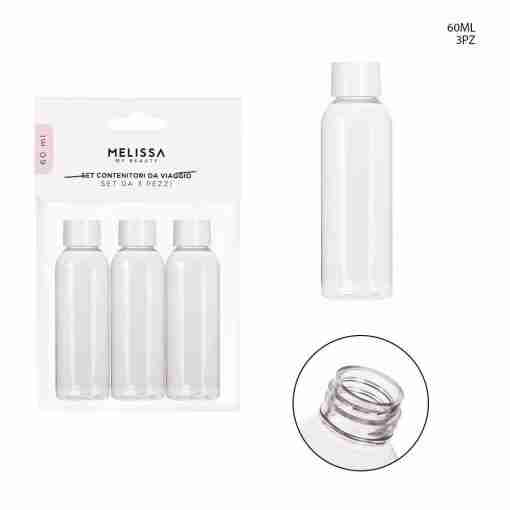 Melissa Contenitore Vuoto 60ml 3pz T/Bianco