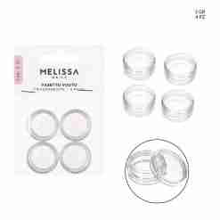 Melissa Vasetto Vuoto Plastica Trasparente 3g 4pz