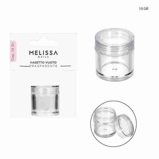 Melissa Vasetto Vuoto Plastica Trasparente 10g