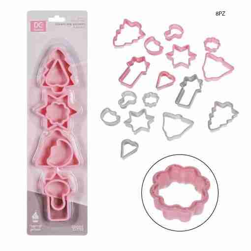 Dc Casa Stampo Biscotti Plast. 5x4cm-8x6cm 8pz