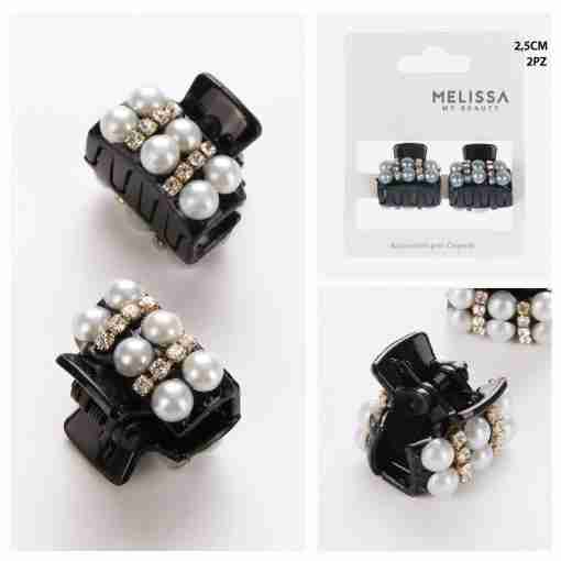 Melissa Mollettine Capelli C/Perle 2.5cm 2pz