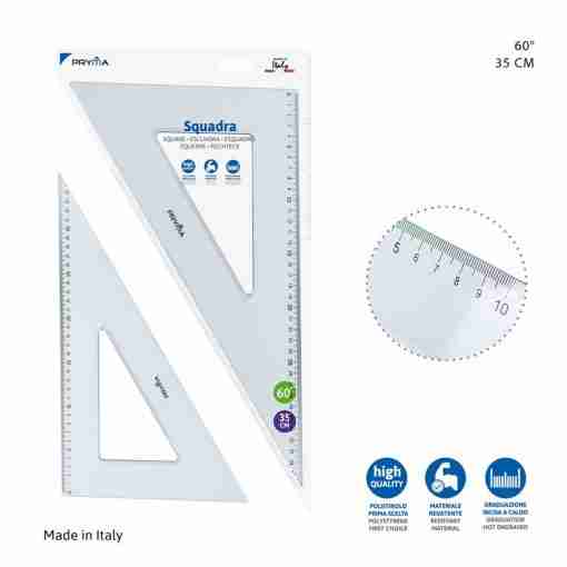 Pryma Squadra 60° 35cm Bl.