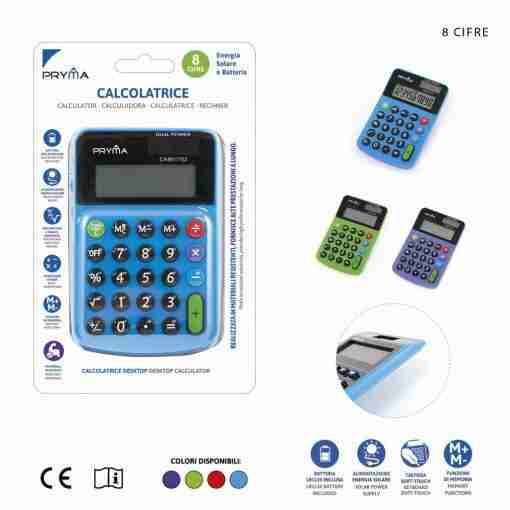 Pryma Calcolatrice 8cifre 118x76x20mm Bl.