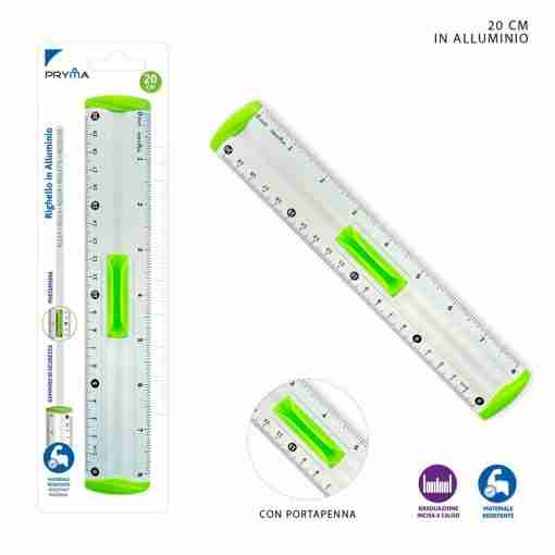 Pryma Righello Alluminio 20cm Bl.