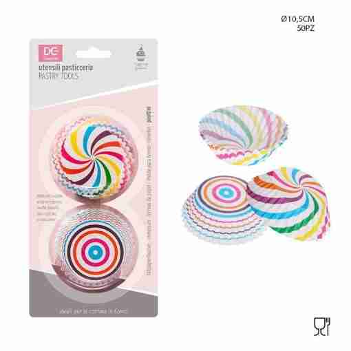 Dc Casa Pirottino Carta Twister 10.5cm 50pz