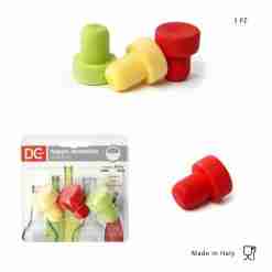 Dc Casa Tappo Bottiglia Sintetico 3pz