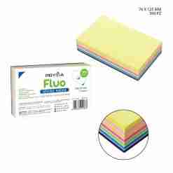 Pryma Sticky Notes 76x125mm 300ff Fluo