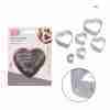 Dc Casa Stampo Acciaio Cuore 2.2-7.2x2.5cm 6pz