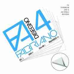 Fabriano Blocco Disegno F4 33x48cm 200g 20f Ruvido