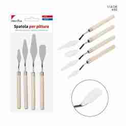 Pryma Spatola Pittura A Olio 17.8cm 4pz Bl.