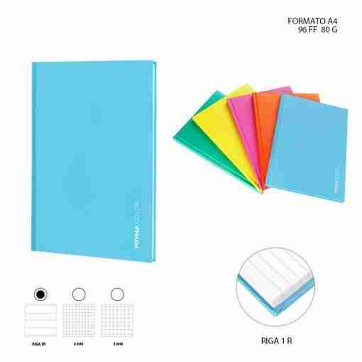 Pryma Quaderno Copertina Rigida A4 96ff 80g 1r