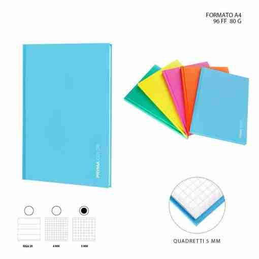Pryma Quaderno Copertina Rigida A4 96ff 80g 5mm