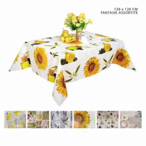 Dc Casa Tovaglia Pvc 120x120cm Fantasia