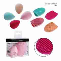 Melissa Spazzola Silicone+Spugna Trucco 2pz