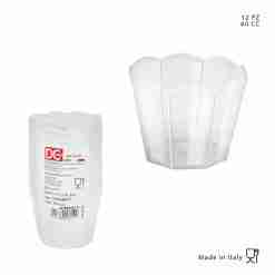 Dc Casa Coppetta Fiore  60cc 12pz Trasparente