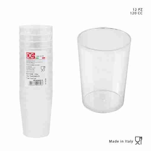 Dc Casa Bicchiere 120cc 12pz Trasparente