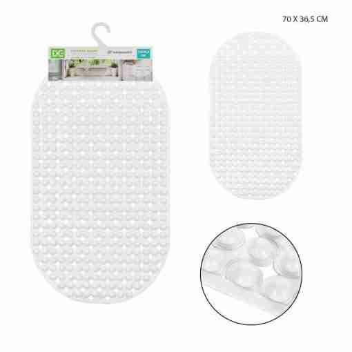 Dc Casa Tappeto A/Scivolo Vasca 70x36.5cm Bianco