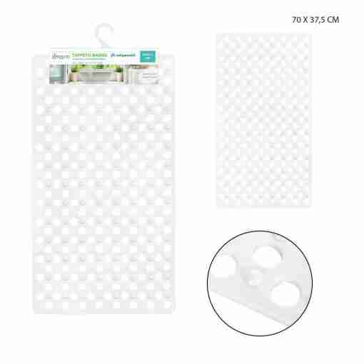 Dimorae Tappeto A/Scivolo Vasca 70x37.5cm Bianco