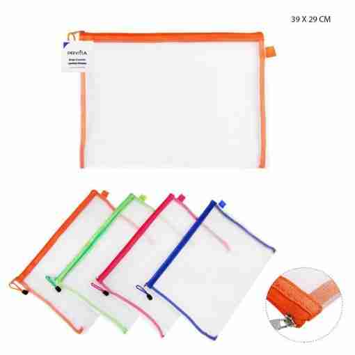 Pryma Busta Rete C/Zip B4 39x29cm